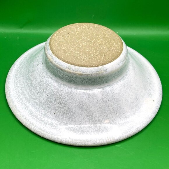 Handmade Signed Studio Pottery Candle Dish 6" Vine & Leaf 2000 Rustic Farmhouse - Picture 5 of 12